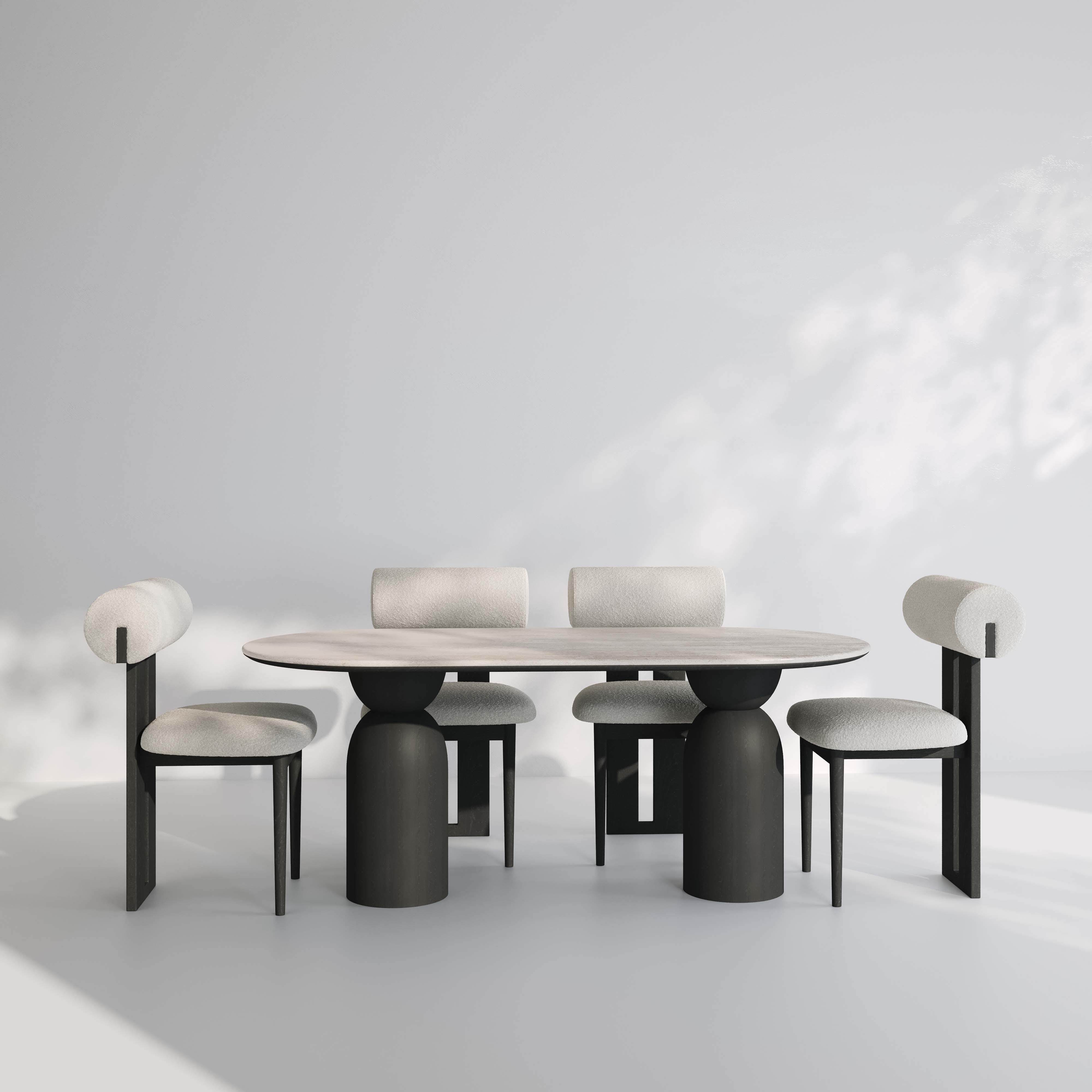 The Bratan Marble Dining Table