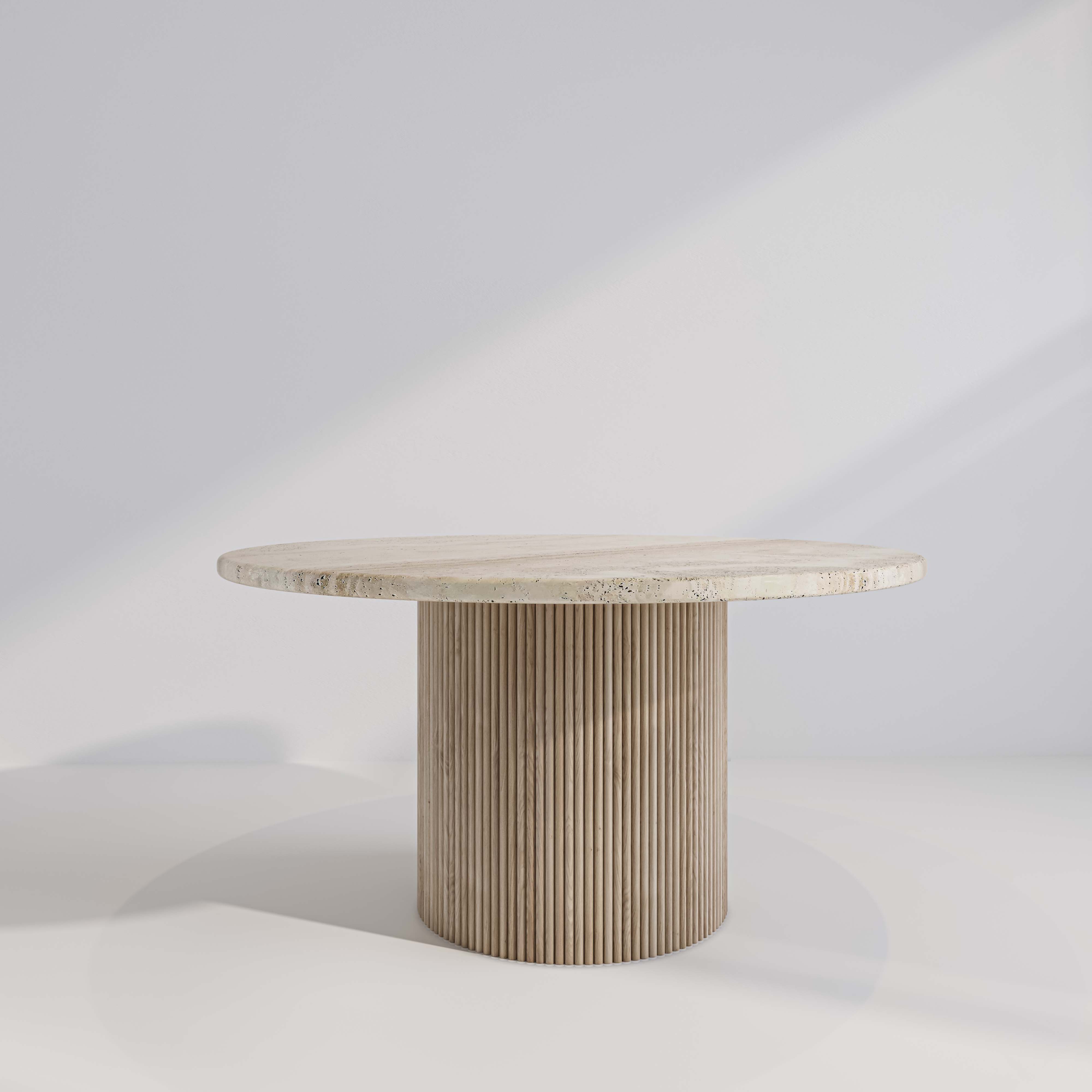 The Marbella Travertine Dining Table – Round