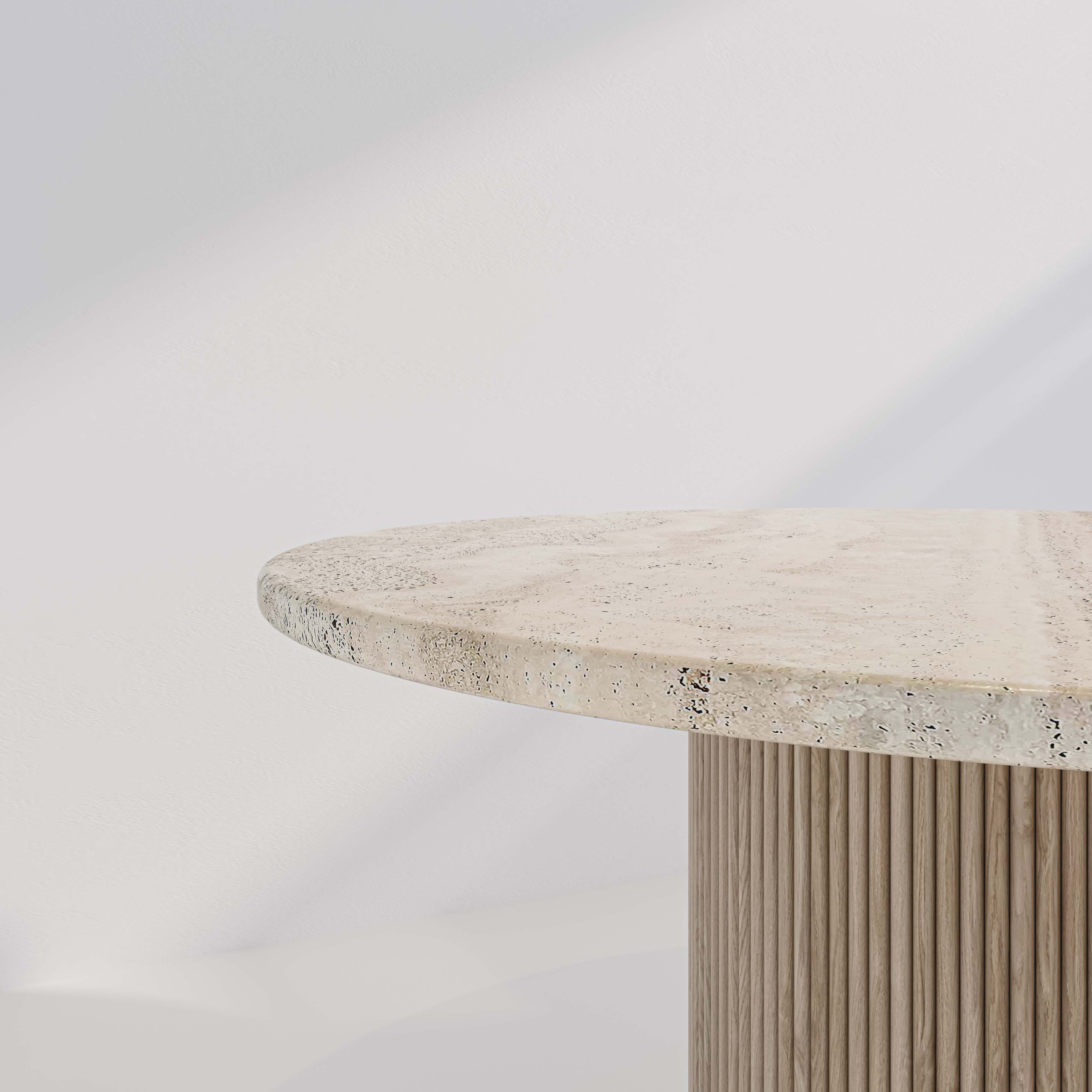 The Marbella Travertine Dining Table – Round