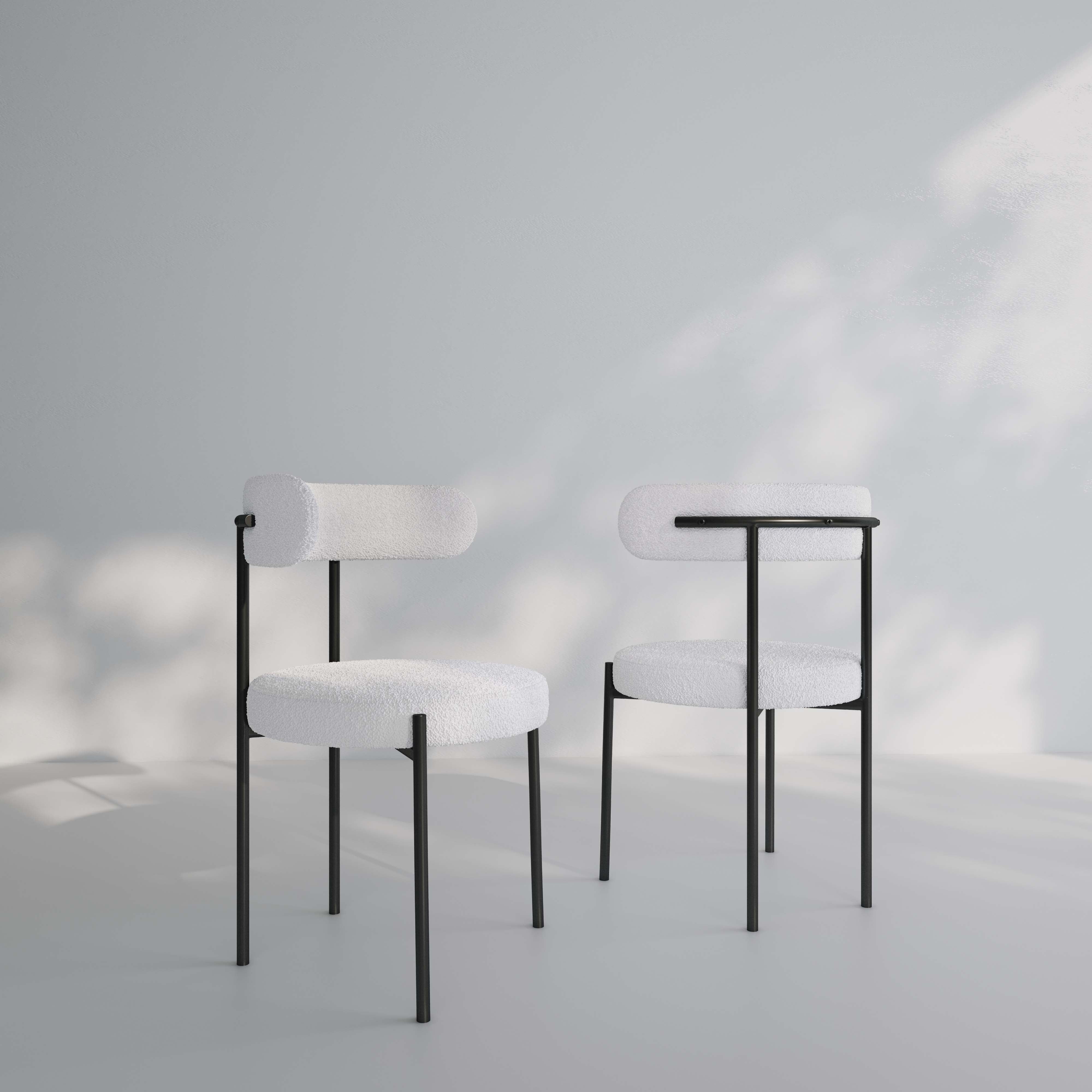 The Monaco Boucle Dining Chair