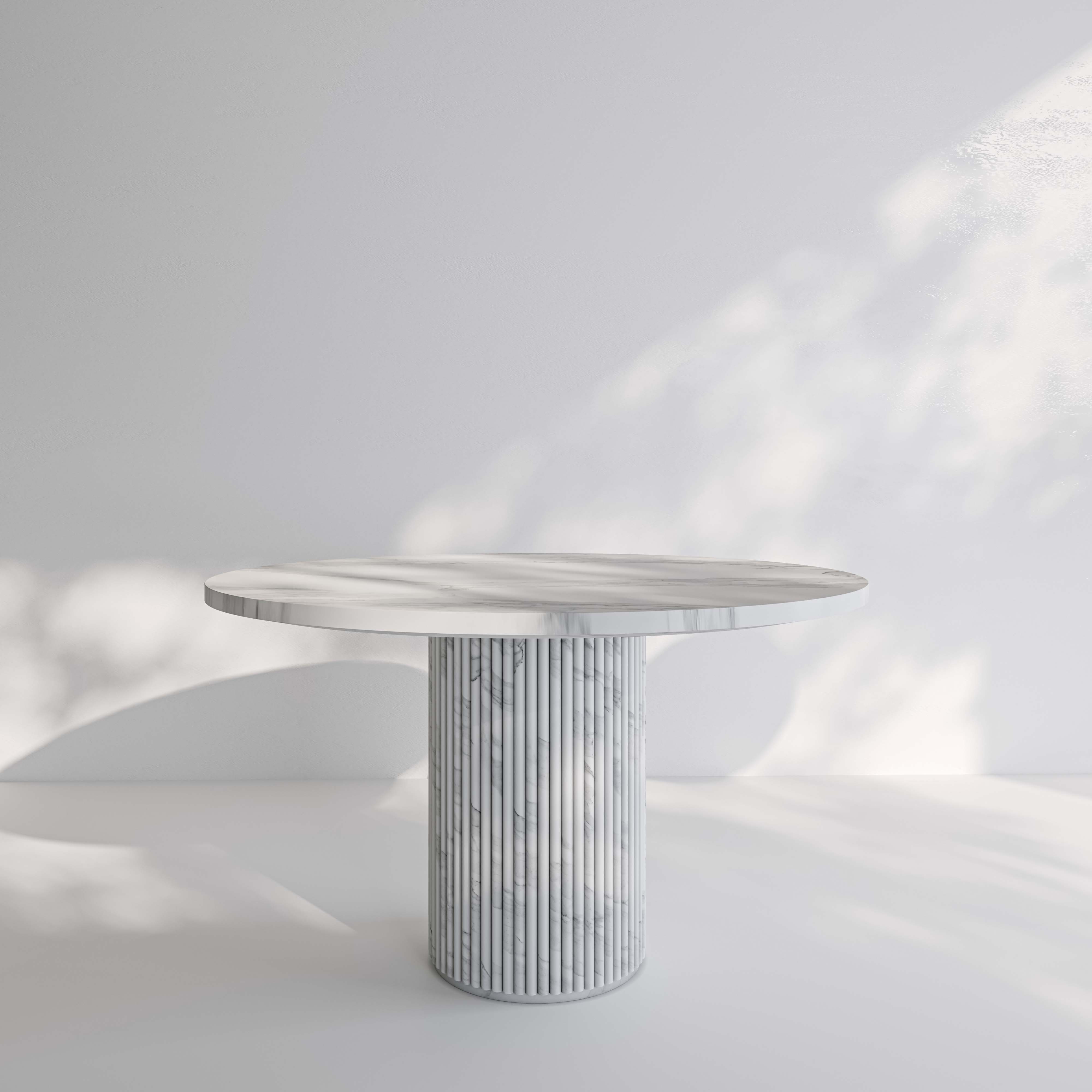 The Portofino Round Marble Dining Table