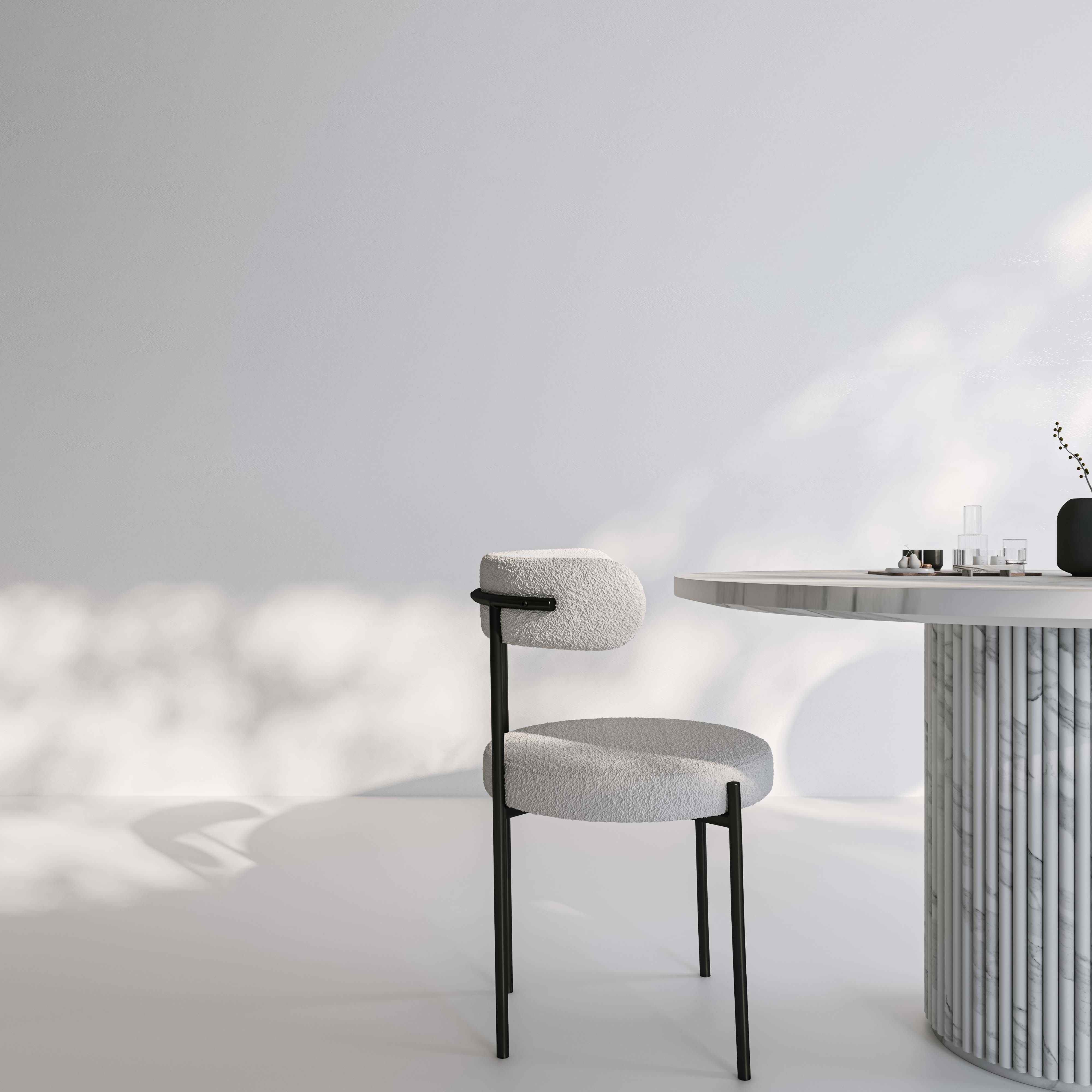 The Portofino Round Marble Dining Table