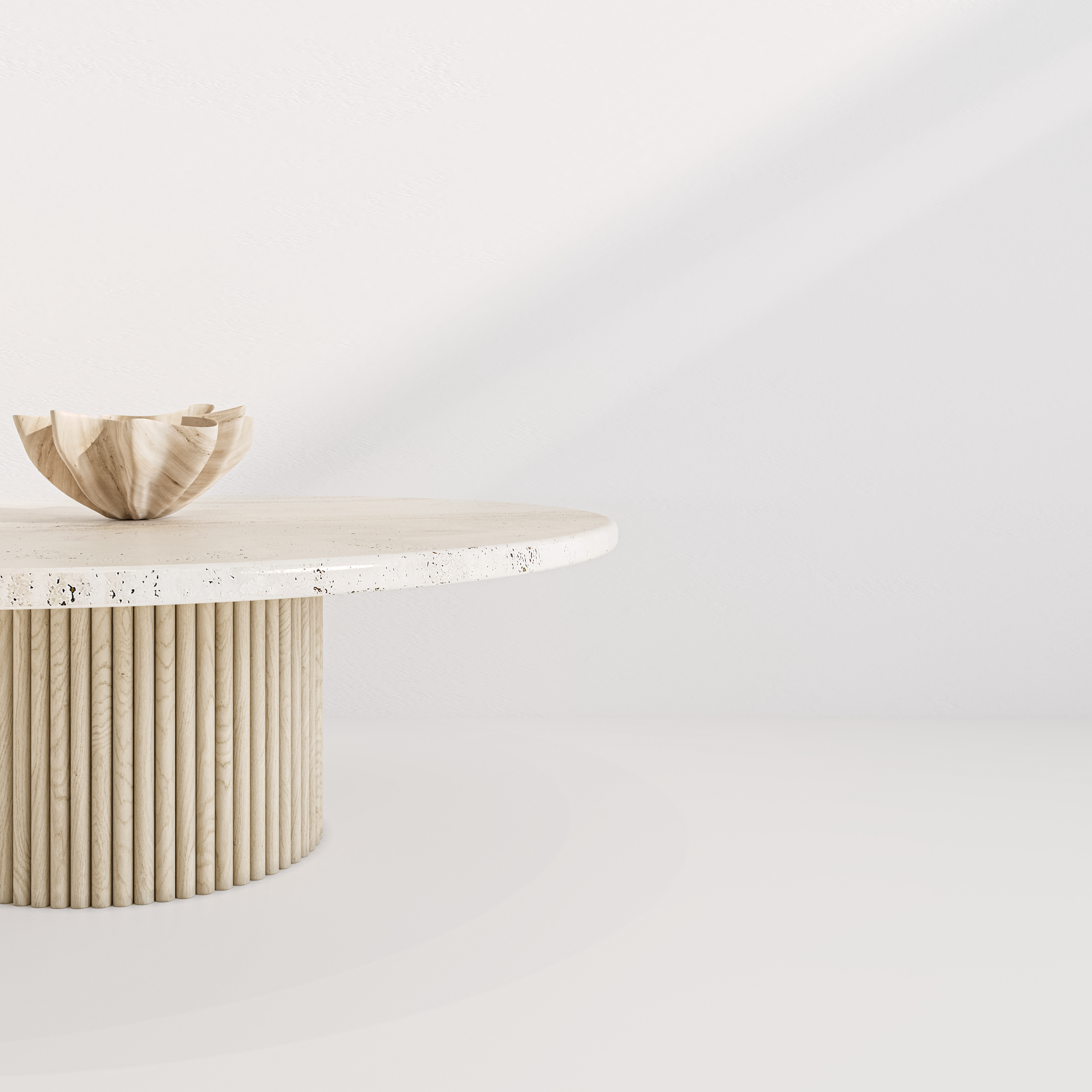 The Verona Travertine Coffee Table