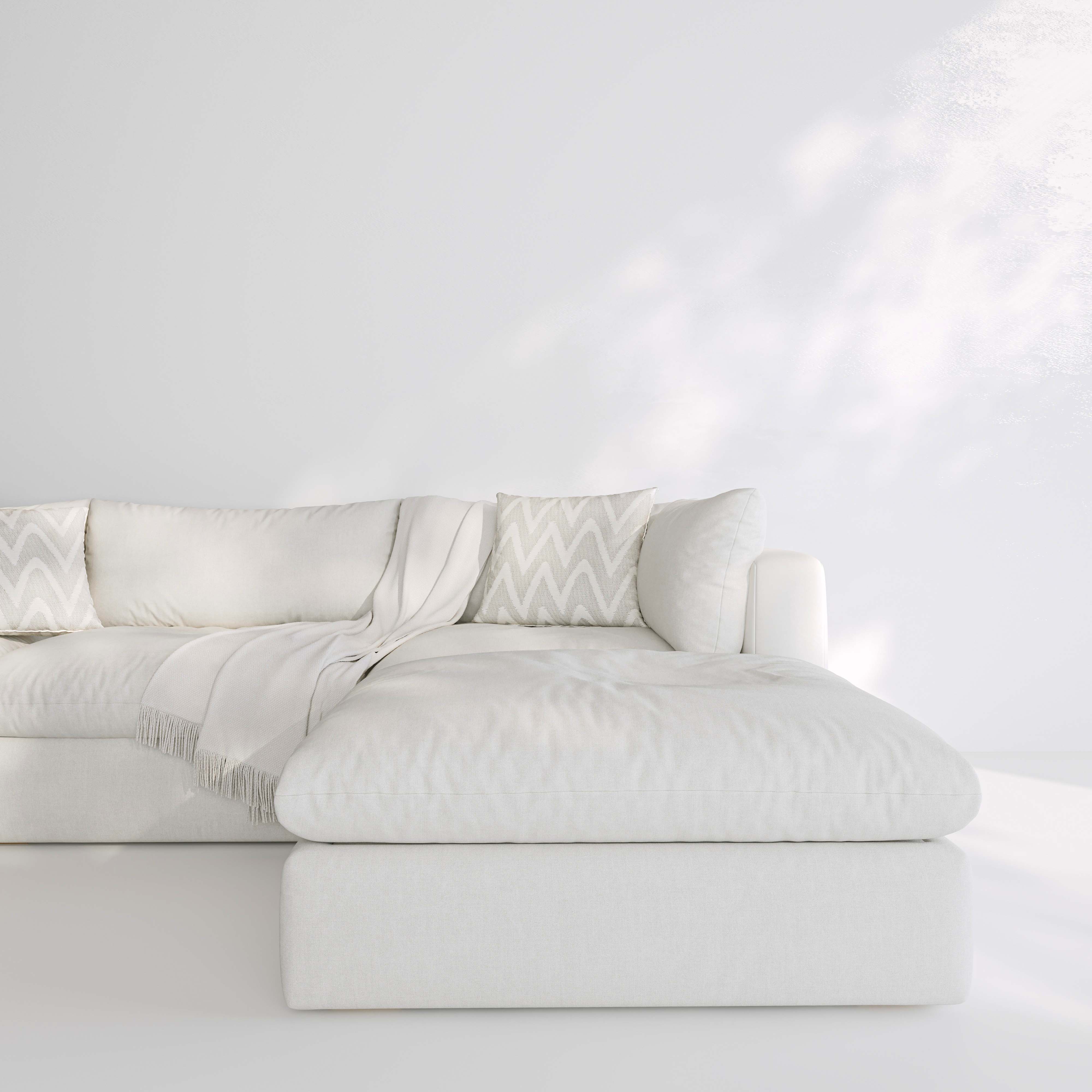 The Lucerne Feather Cloud Sofa with Ottoman