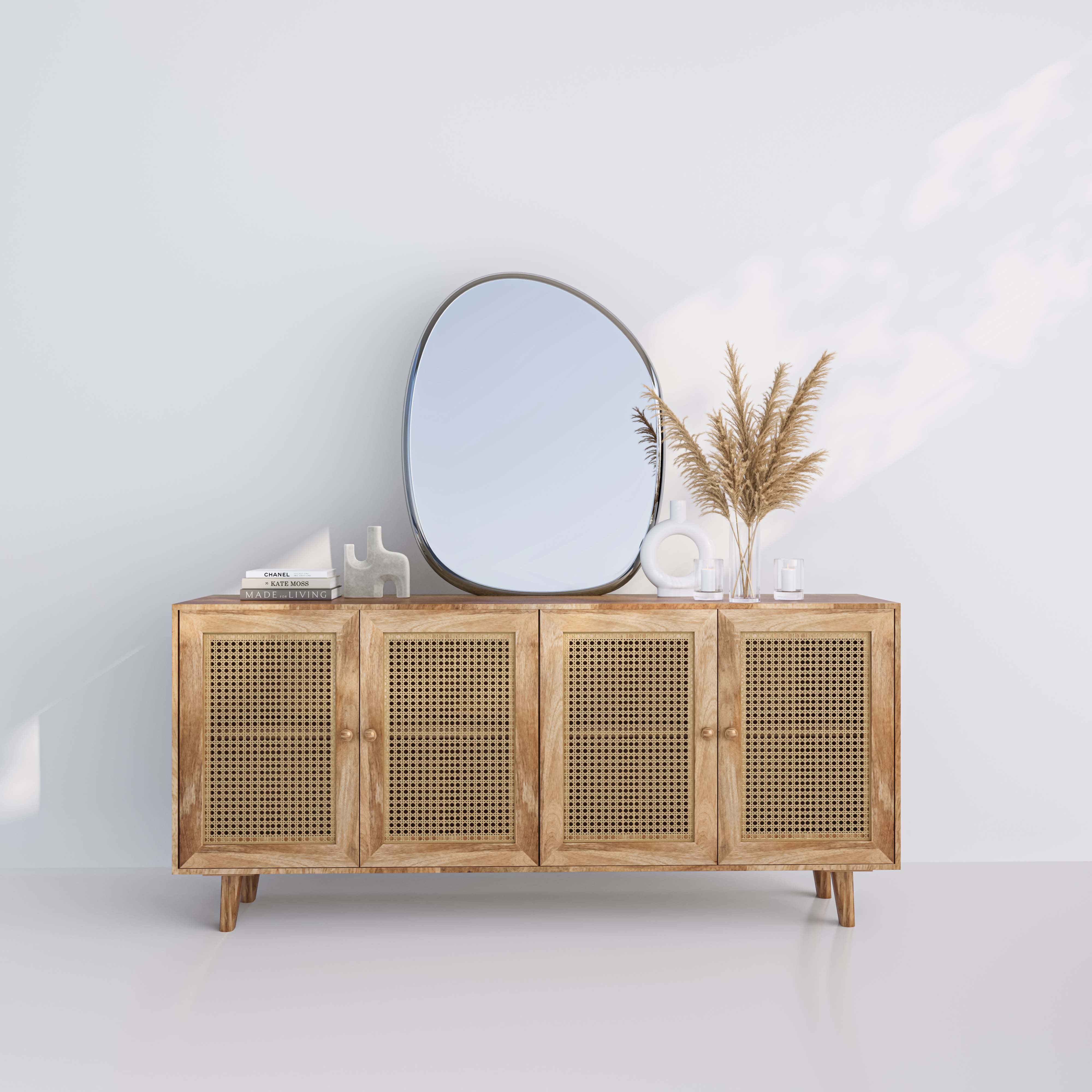 The Seneca Rattan Buffet Media Unit