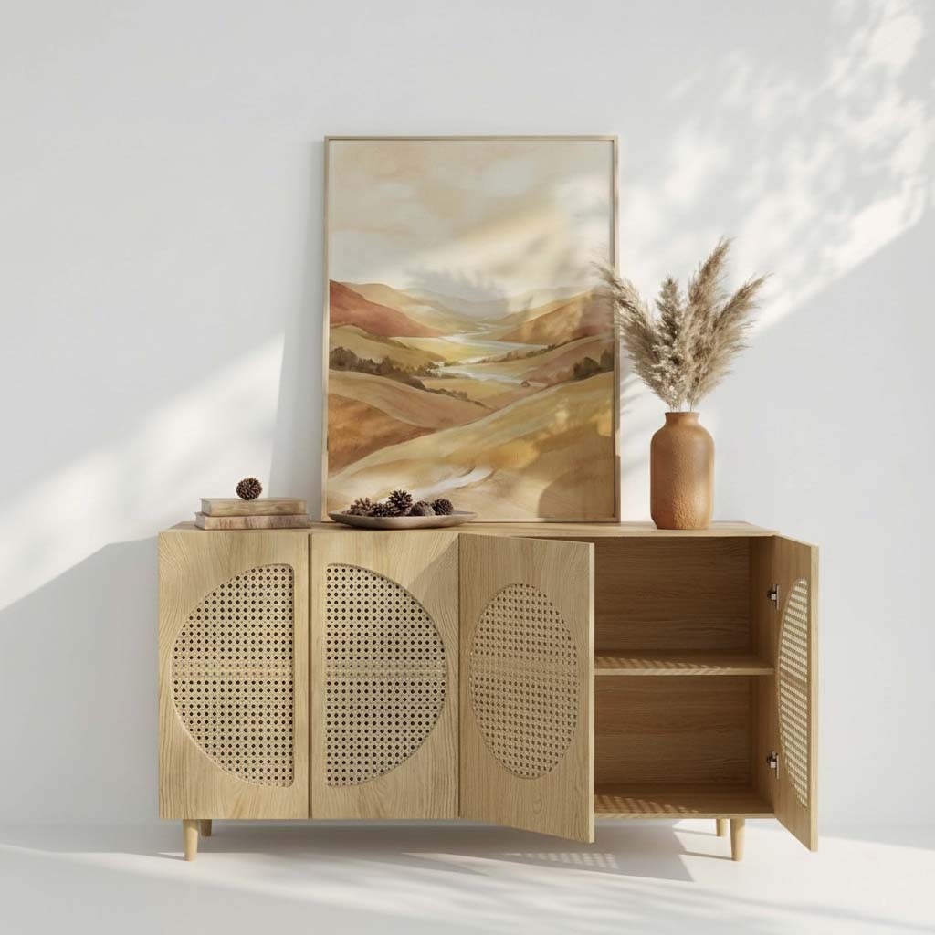 The Tropea Ash Wood Sideboard